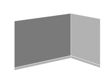 Illustration av hur man mäter en vägg för att räkna ut hur mycket tapet man behöver för tapetsering