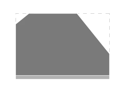 Illustration av hur man mäter en vägg för att räkna ut hur mycket tapet man behöver för tapetsering